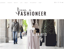 Tablet Screenshot of iamafashioneer.com